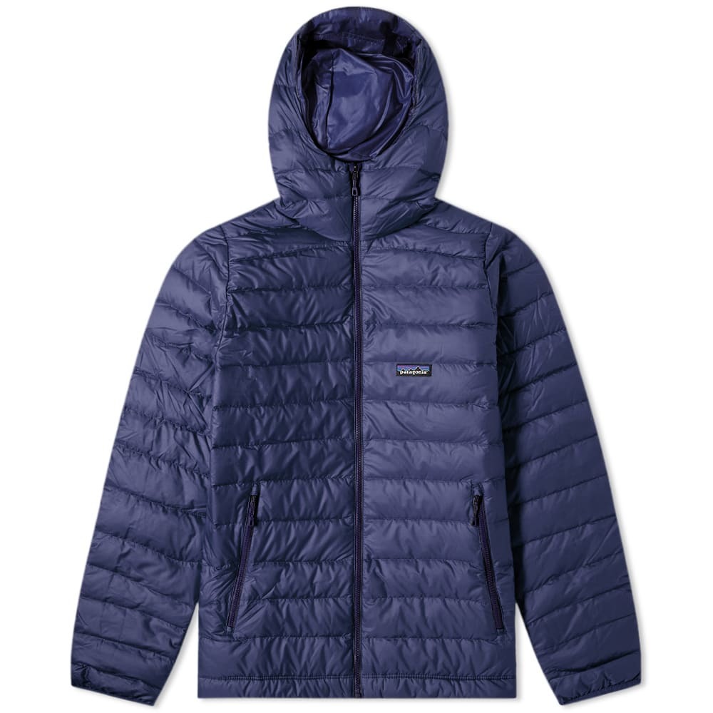 patagonia down sweater hoody classic navy