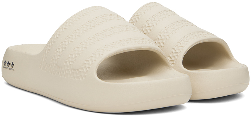 beige adilette ayoon slides