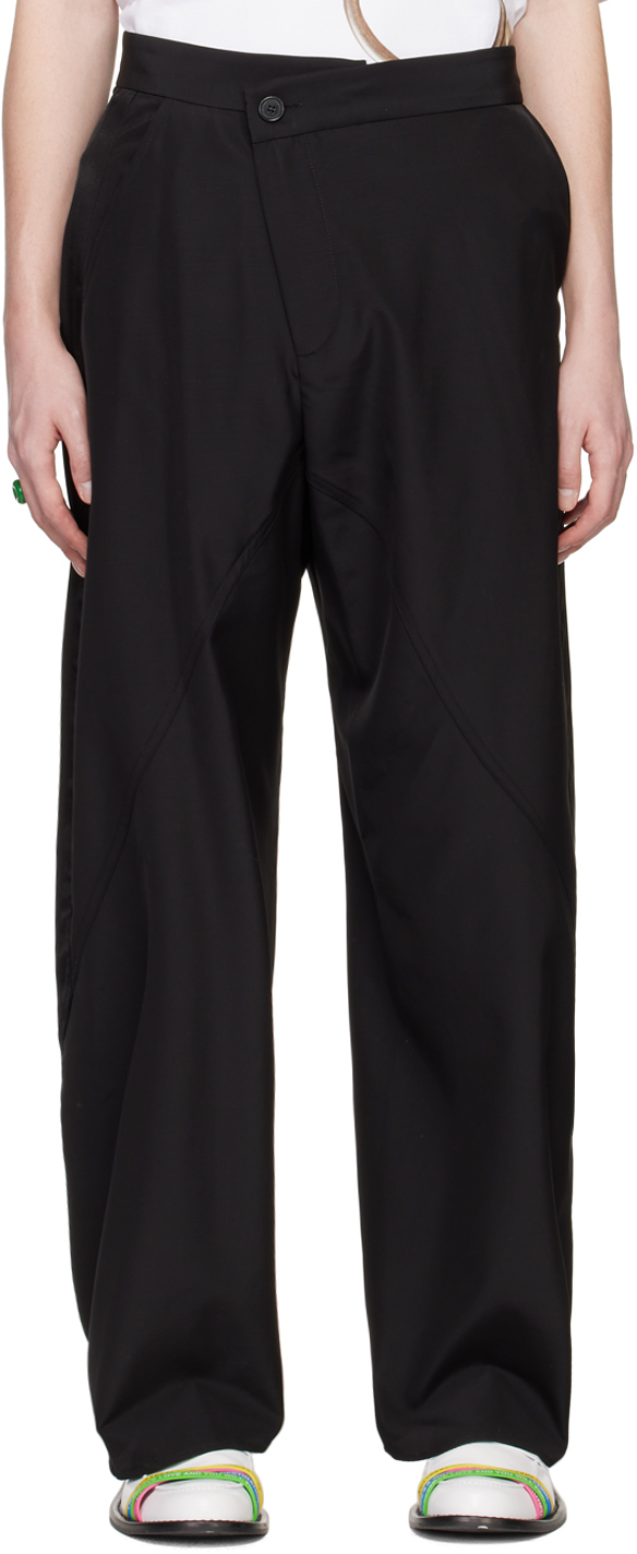 Photo: JW Anderson Black Twisted Tuxedo Trousers