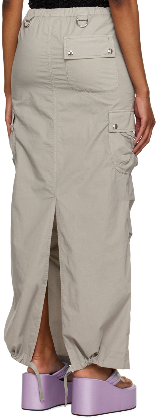 Coperni Khaki Cargo Maxi Skirt Coperni