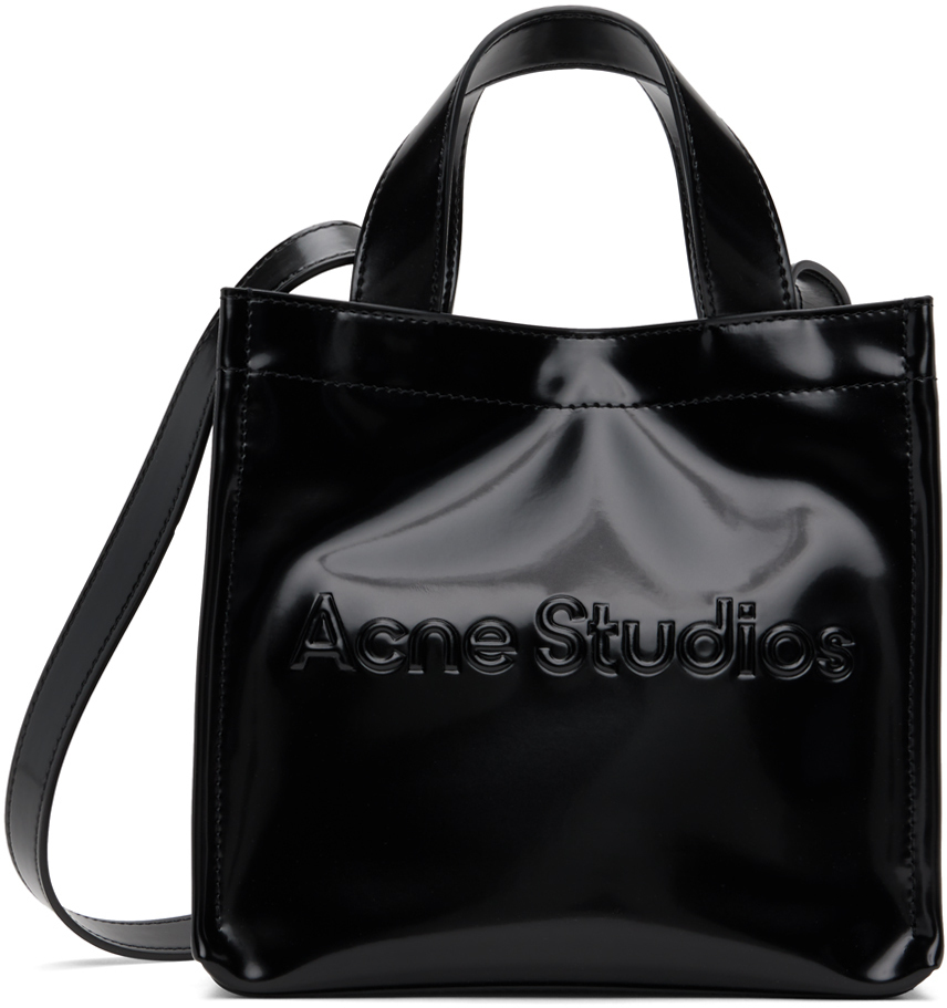 Acne Studios Black Mini Logo Tote Acne Studios