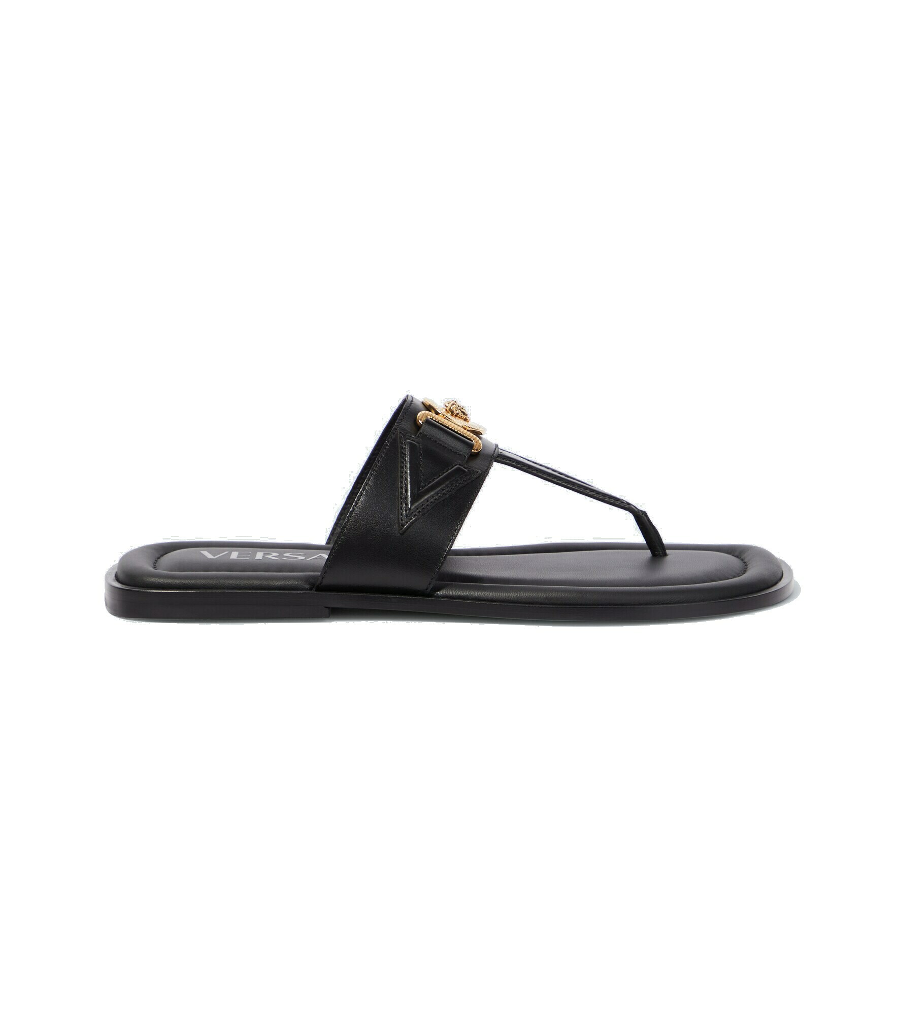 Versace - Medusa leather thong sandals Versace