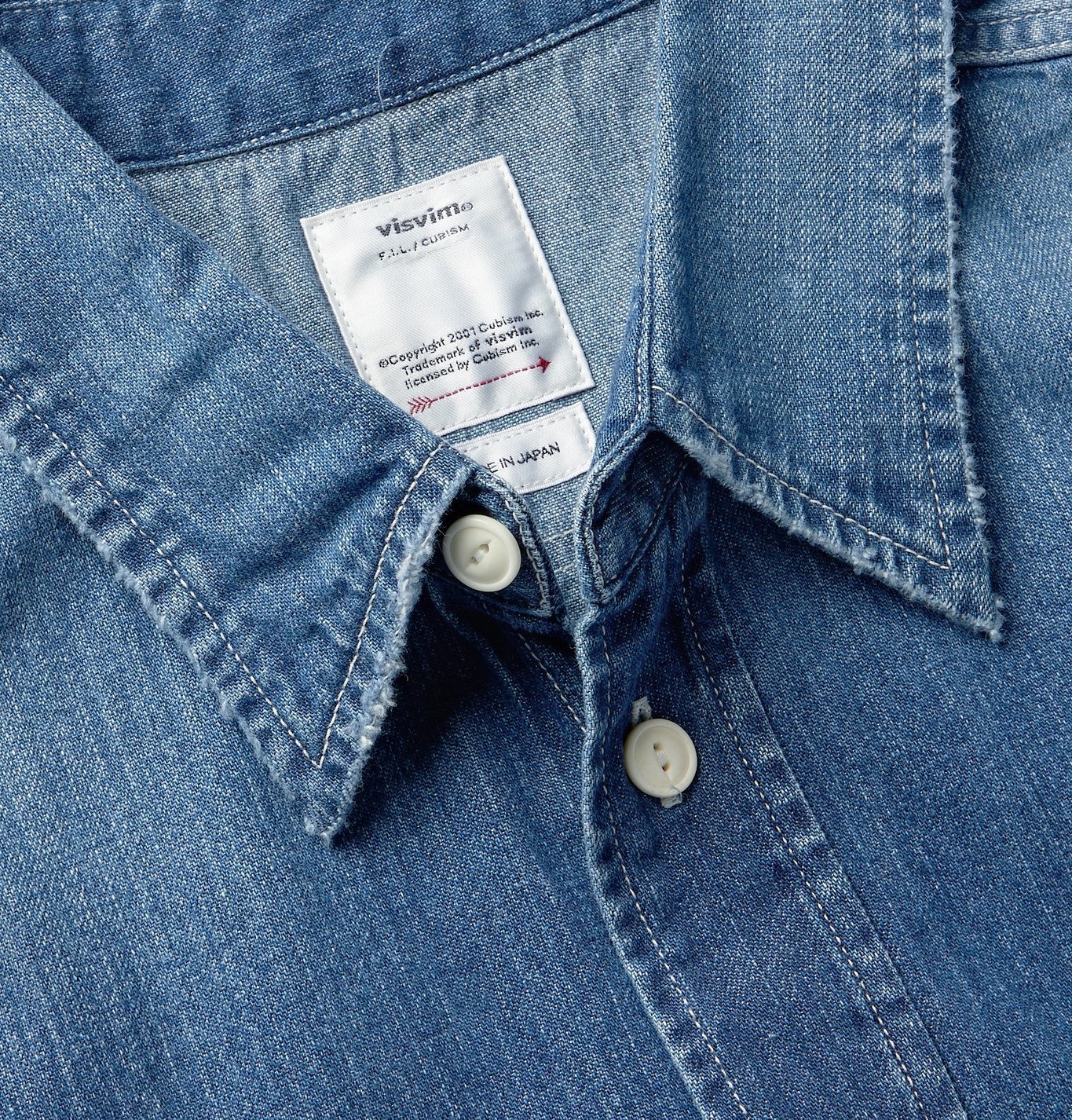visvim - Lumber Distressed Denim Shirt 