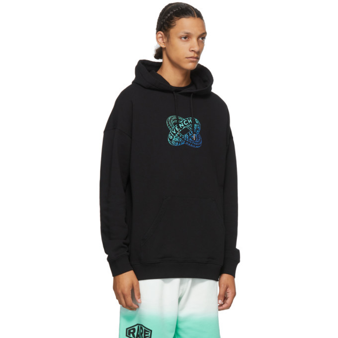 Givenchy Black Infinity Rings Logo Hoodie Givenchy