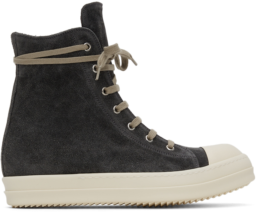 rick owens suede sneakers