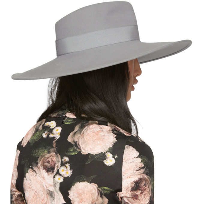 Maison Michel Grey Pina Capeline Hat 