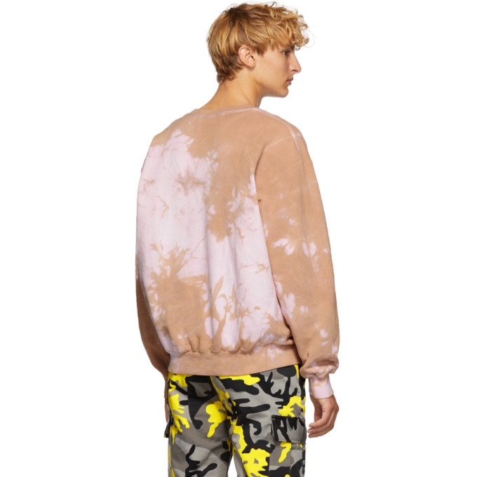 beige tie dye sweatshirt