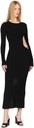 Aya Muse Black Carrara Cut-Out Dress