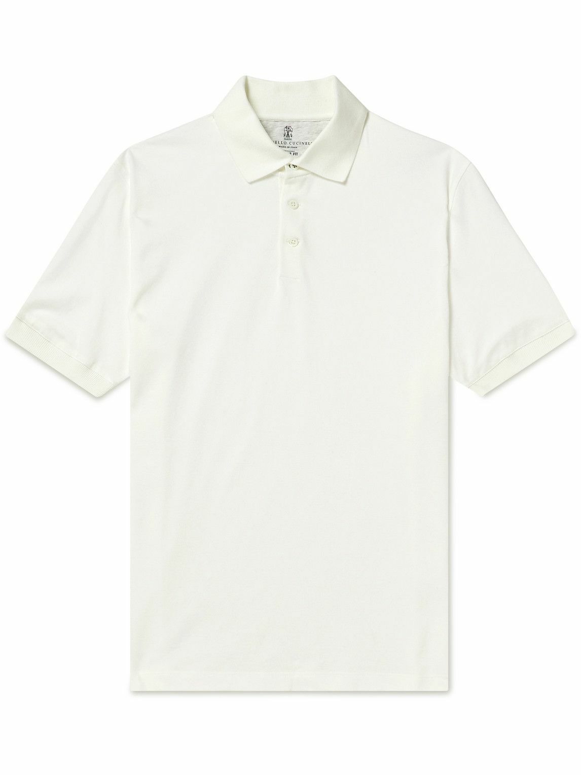 Brunello Cucinelli Beige Cotton Polo Shirt main image 1