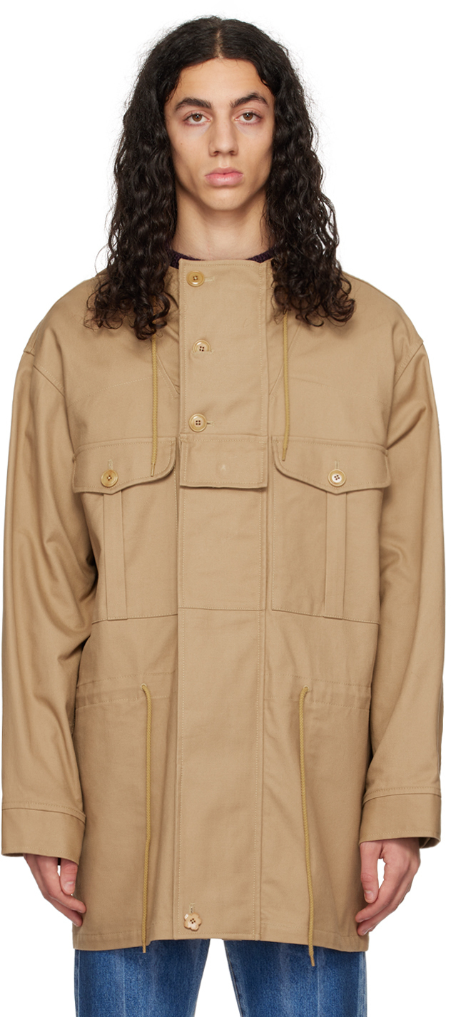 Kiko Kostadinov Grey and Yellow Kutch Parka Kiko Kostadinov