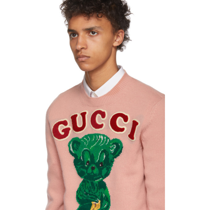 Gucci Pink Wool Knit Sweater Gucci