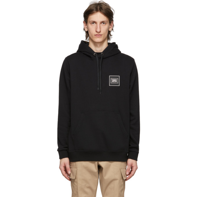 Burberry Black Logo Applique Kenford Hoodie Burberry