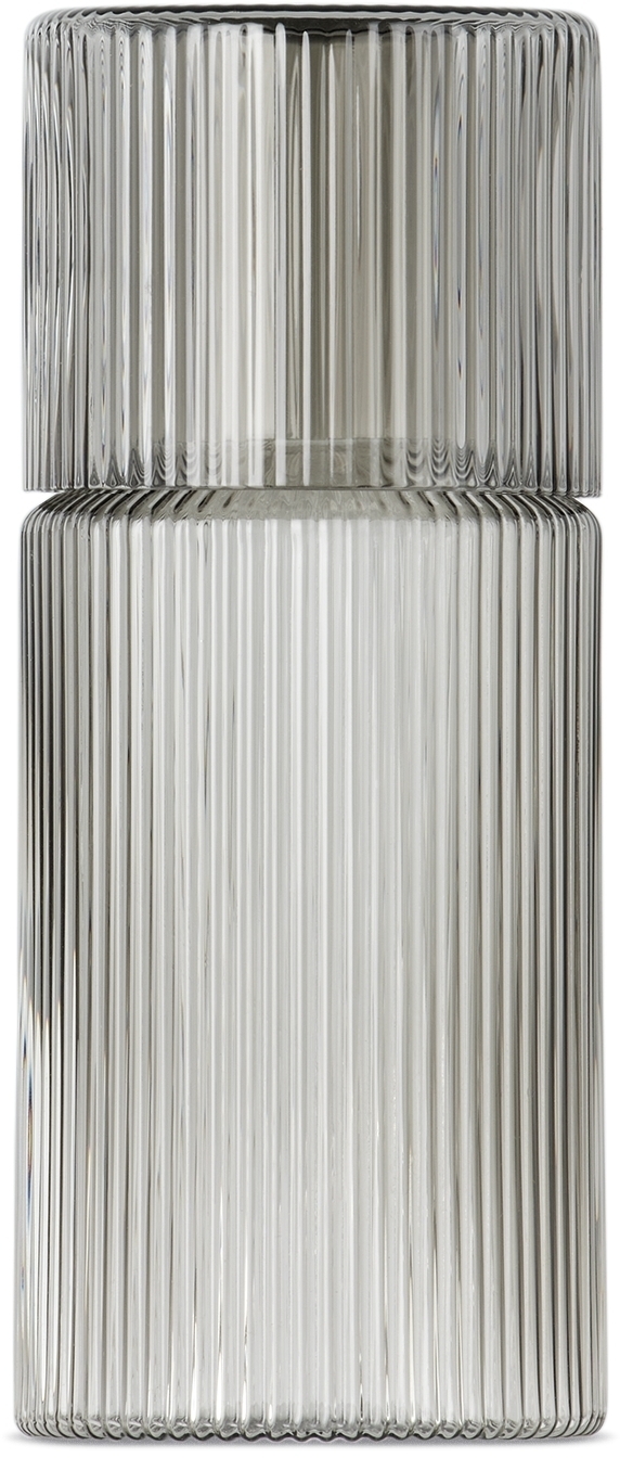 ferm LIVING Gray Small Ripple Cup & Carafe Set ferm LIVING