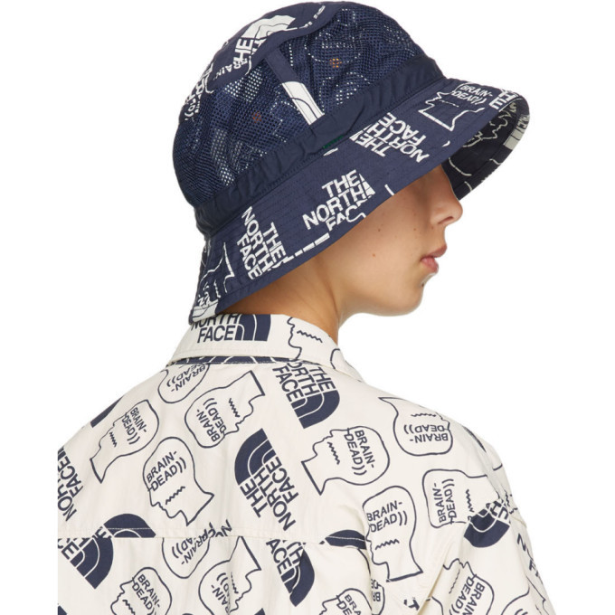 brain dead north face bucket hat