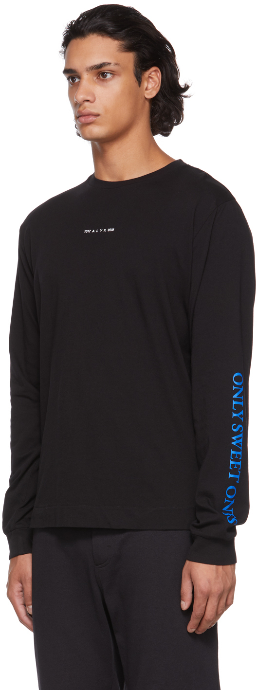 1017 ALYX 9SM Black Horned Long Sleeve T-Shirt