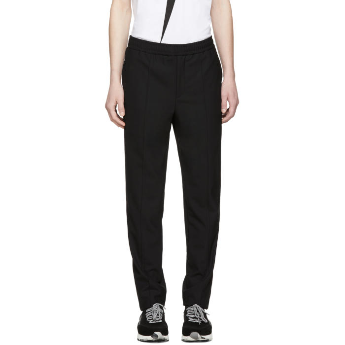 Neil Barrett Black Half Elastic Waistband Trousers Neil Barrett
