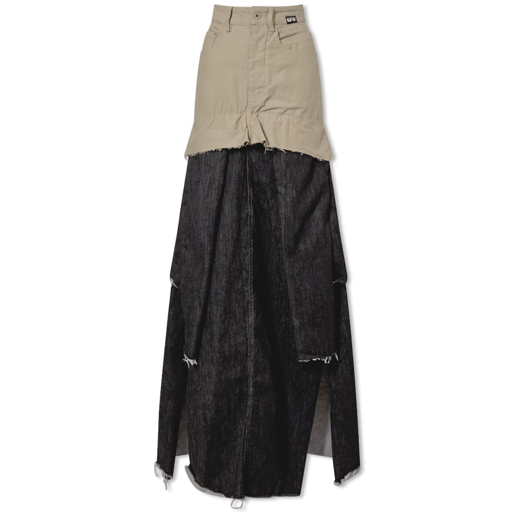 Rick Owens SWAMPGOD by END. Collapse Cut Maxi Skirt