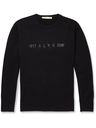 1017 ALYX 9SM - Logo-Print Cotton Sweater - Black