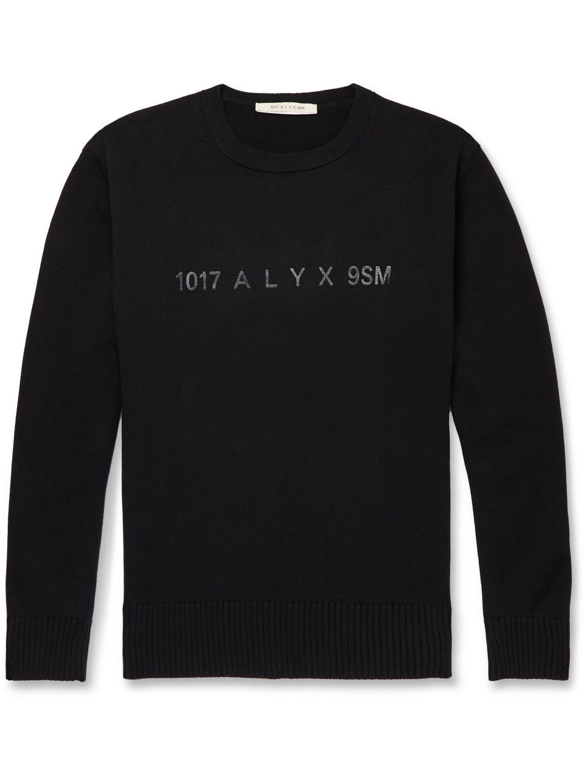 Photo: 1017 ALYX 9SM - Logo-Print Cotton Sweater - Black