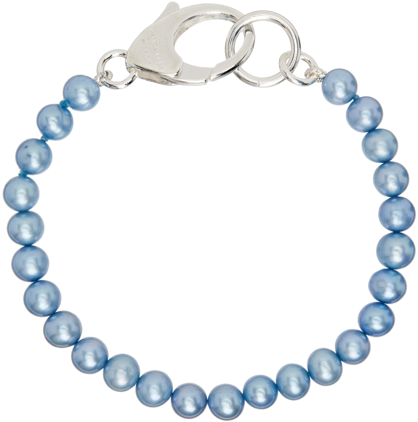 Photo: Hatton Labs Blue Classic Pearl Bracelet
