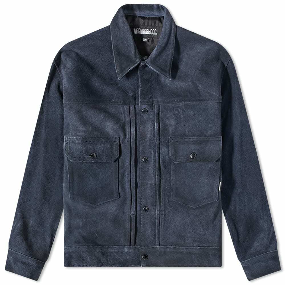 Neighborhood Men's Suede Type-2 Jacket in Navy Neighborhood