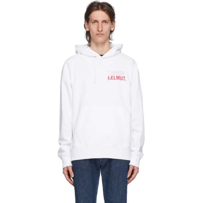 white helmut lang hoodie