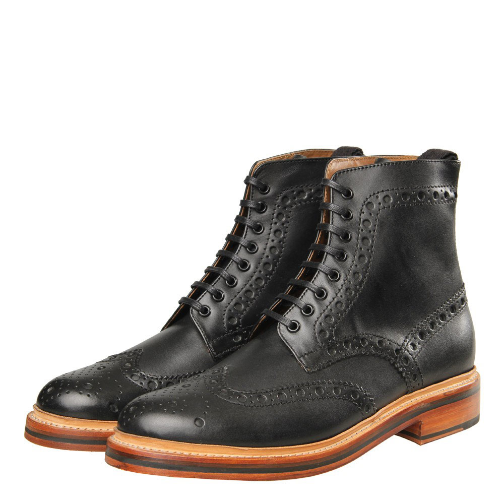 grenson fred boots black