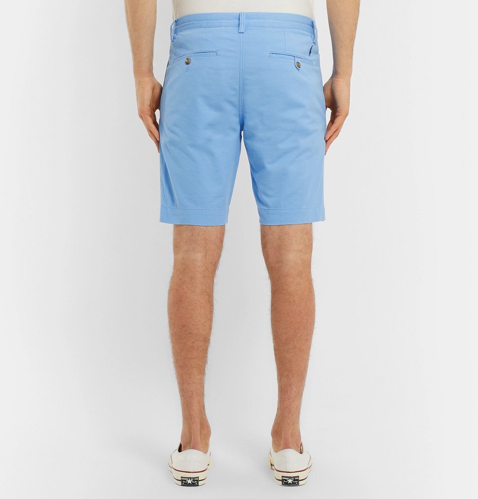Polo Ralph Lauren - Slim-Fit Stretch-Cotton Twill Chino Shorts - Men -  Light blue Polo Ralph Lauren