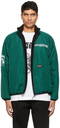 DEVÁ STATES Black & Green Reversible Tenzing Sherpa Jacket