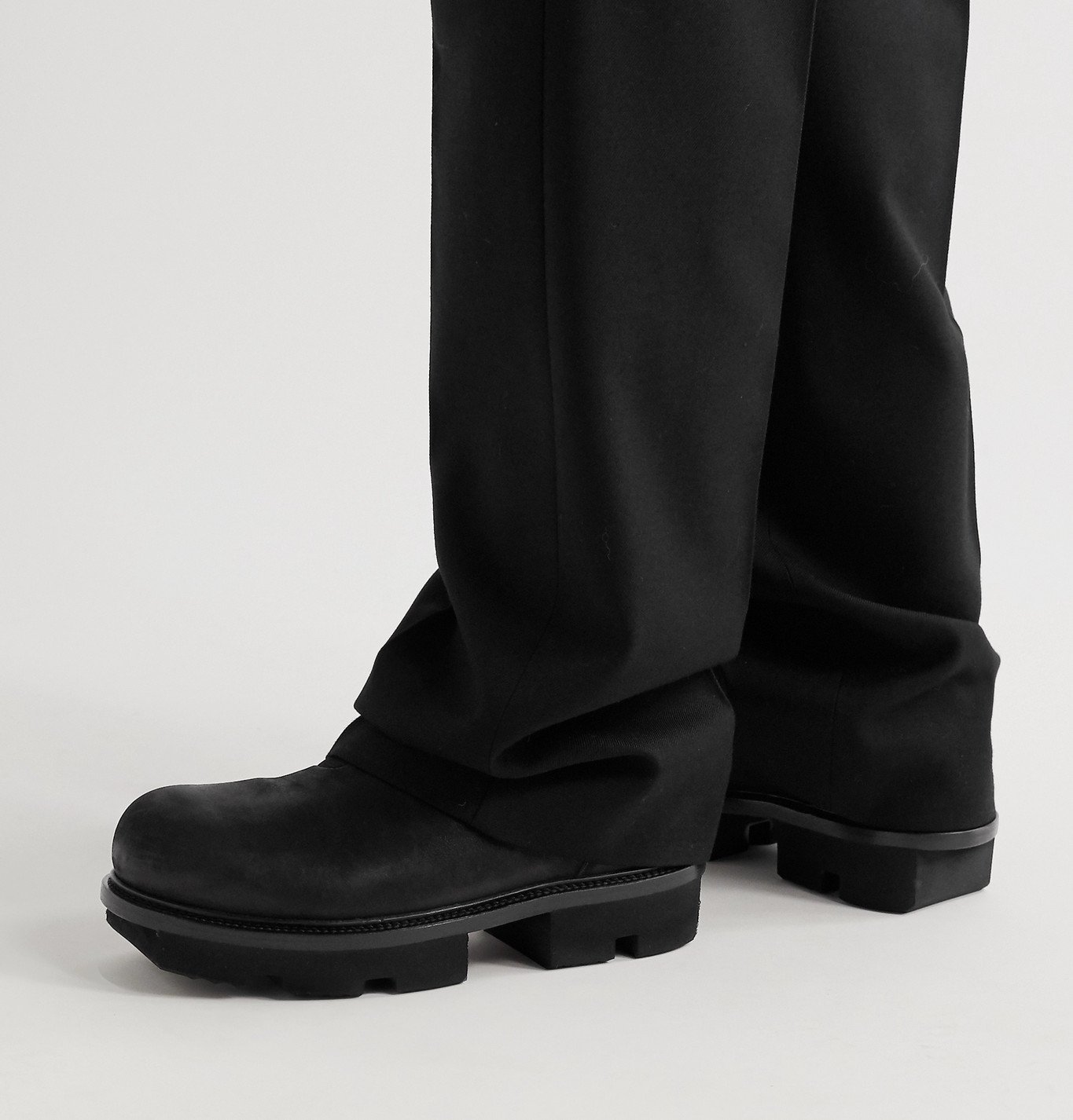 Rick Owens - Bozo Megatooth Full-Grain Leather Chelsea Boots - Black ...