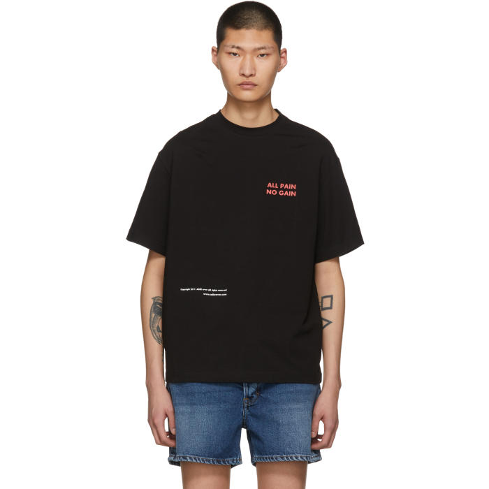 Black All Pain No Gain T-Shirt ADER error