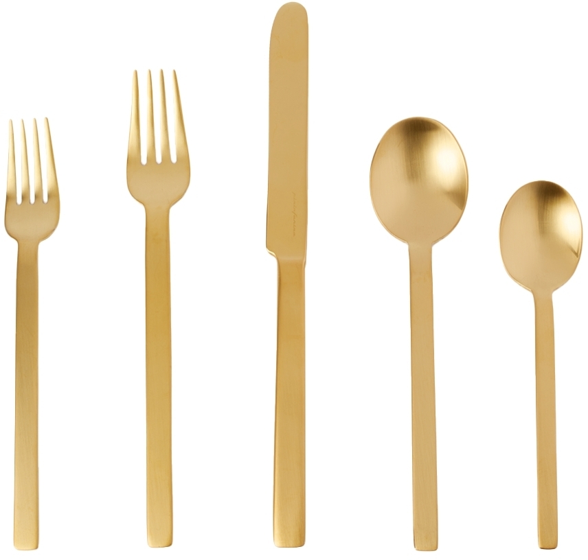 Photo: Mepra Gold Stile Cutlery Set, 5 pcs