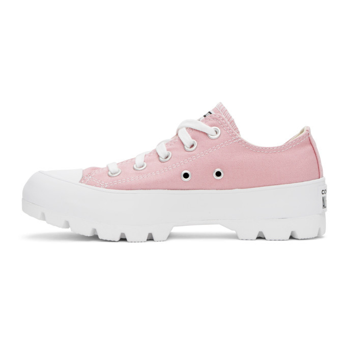 lugged pink converse