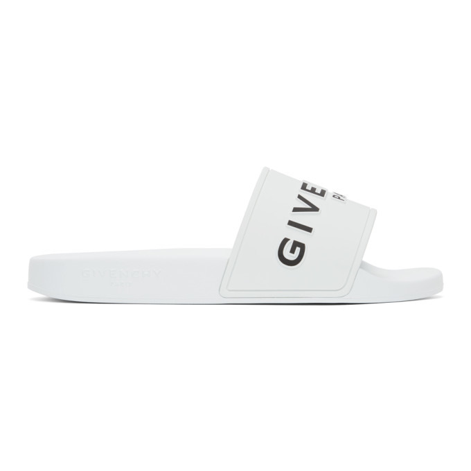 givenchy logo web flat sandals
