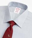 Brooks Brothers Men's Madison Relaxed-Fit Dress Shirt, Non-Iron Micro-Check | Navy