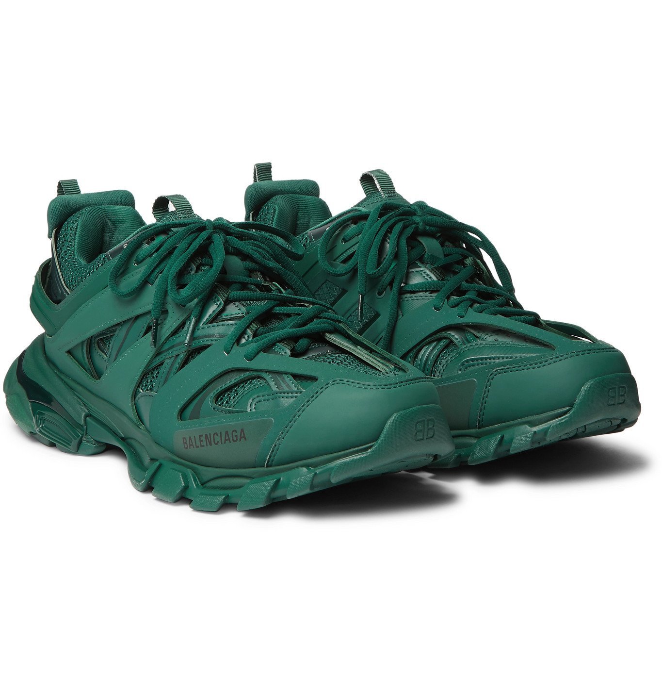 green balenciaga track sneakers