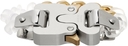 1017 ALYX 9SM Gold & Transparent Chain Buckle Bracelet