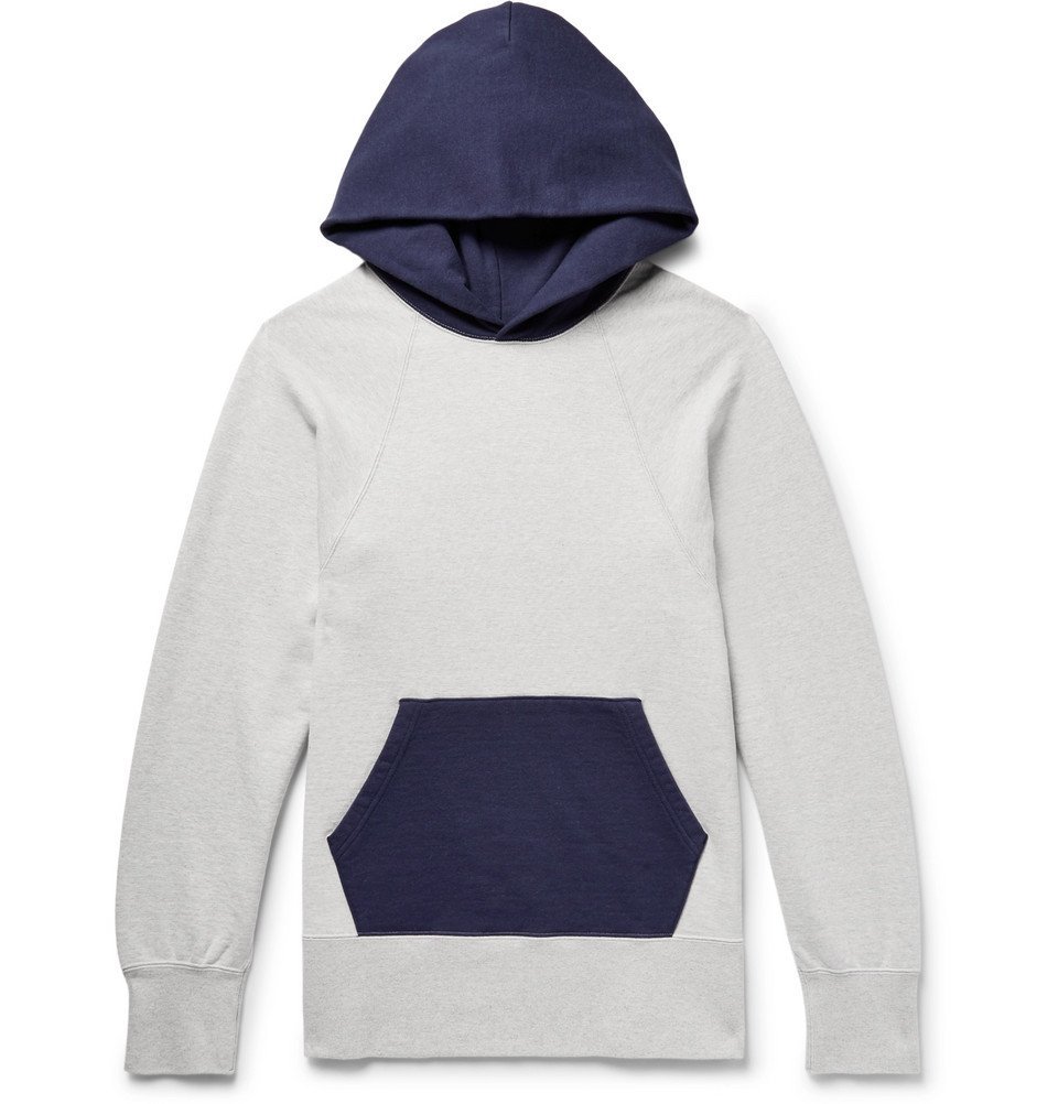 mens block colour hoodie