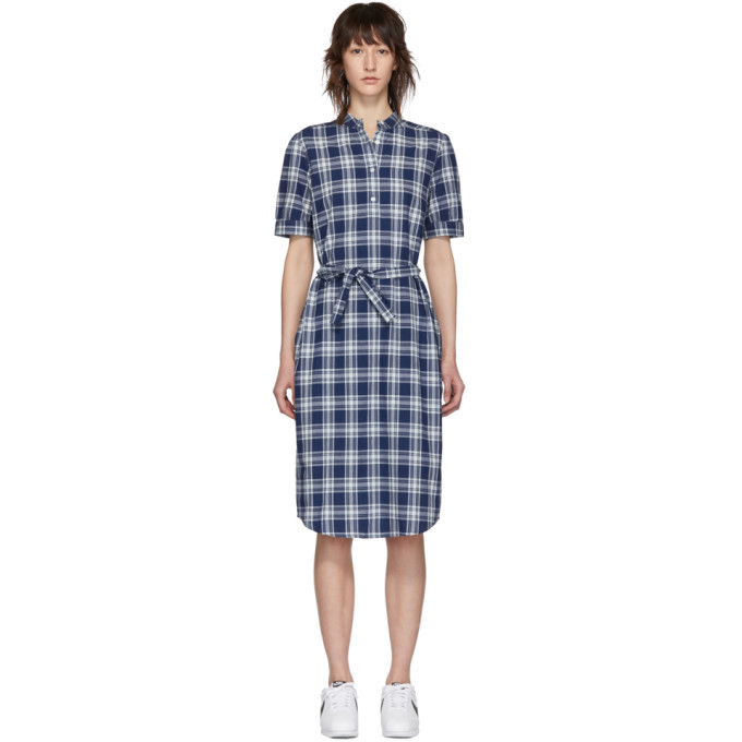 A.P.C. Blue and White Clea Dress A.P.C.