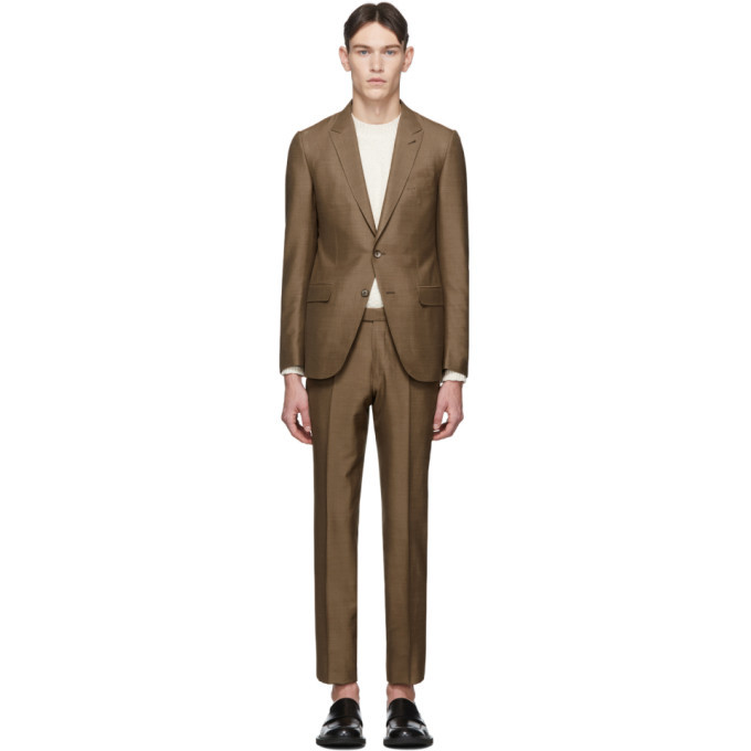 zegna brown suit