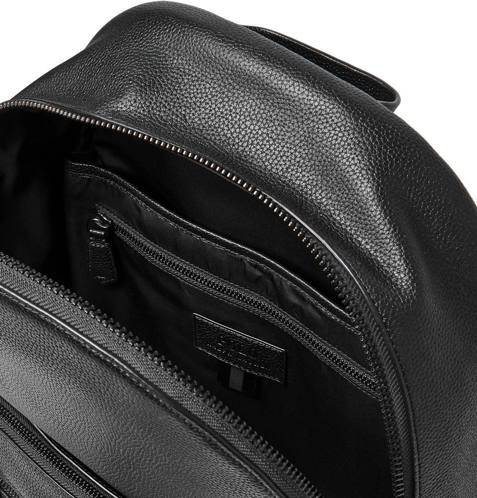 Polo Ralph Lauren - Full-Grain Leather Backpack - Black Polo Ralph Lauren