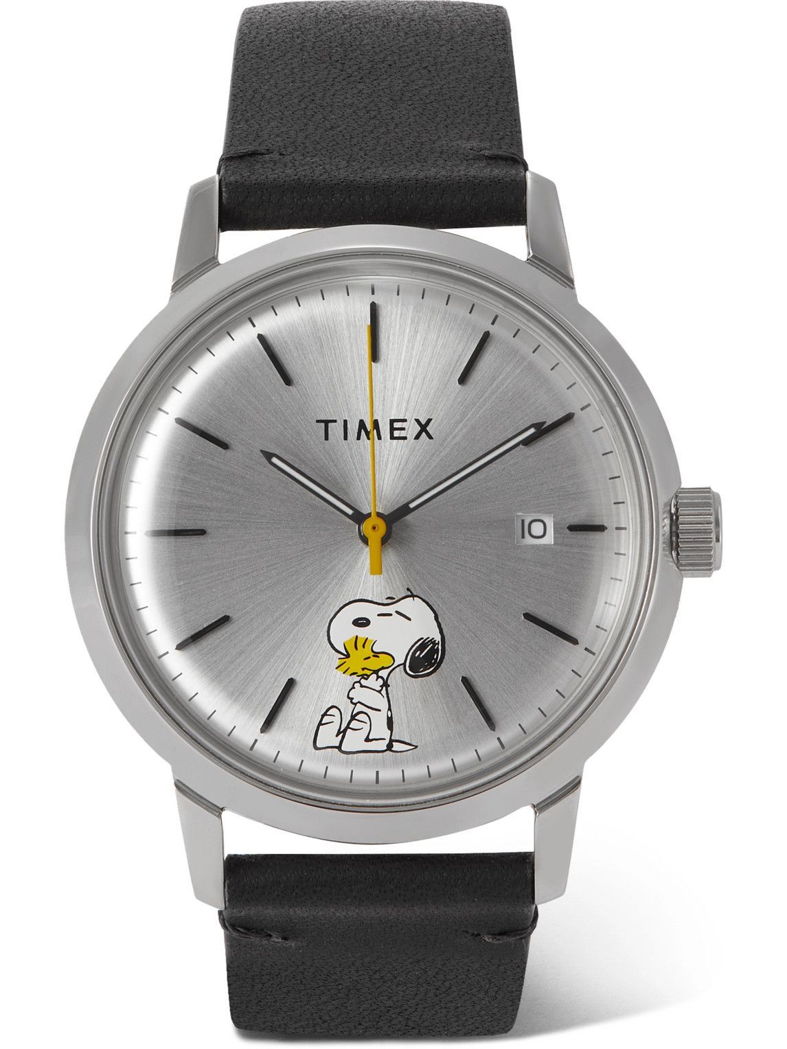 Photo: Timex - Peanuts Marlin 40mm Stainless Steel and Leather Watch