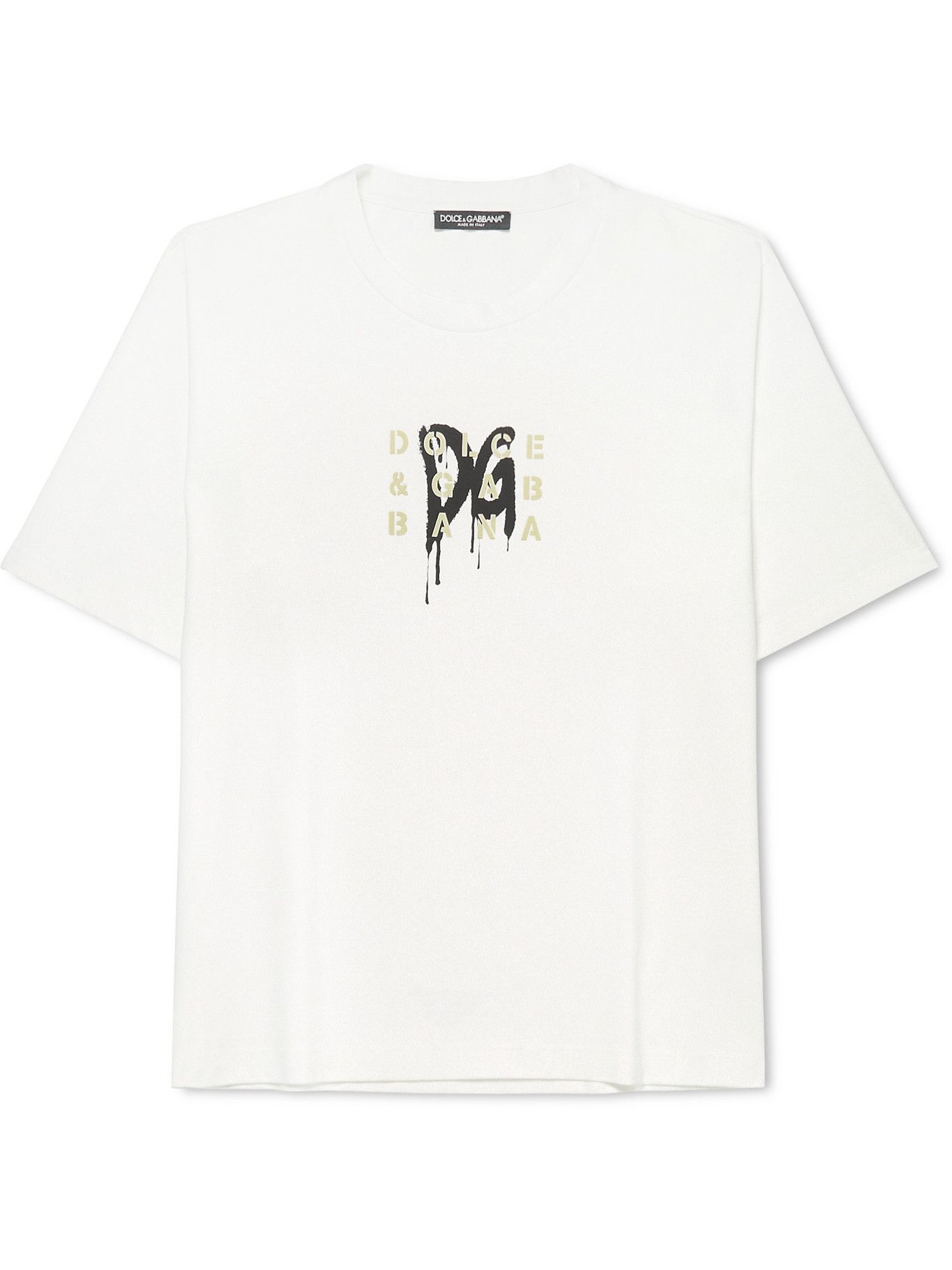 black and white dolce and gabbana shirt
