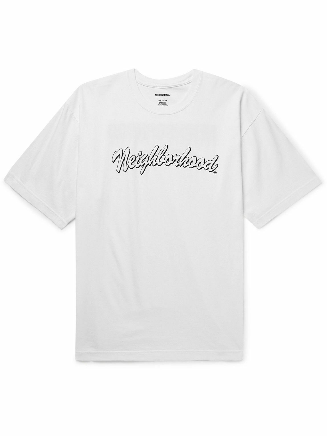 Neighborhood LogoPrint CottonJersey TShirt White Neighborhood