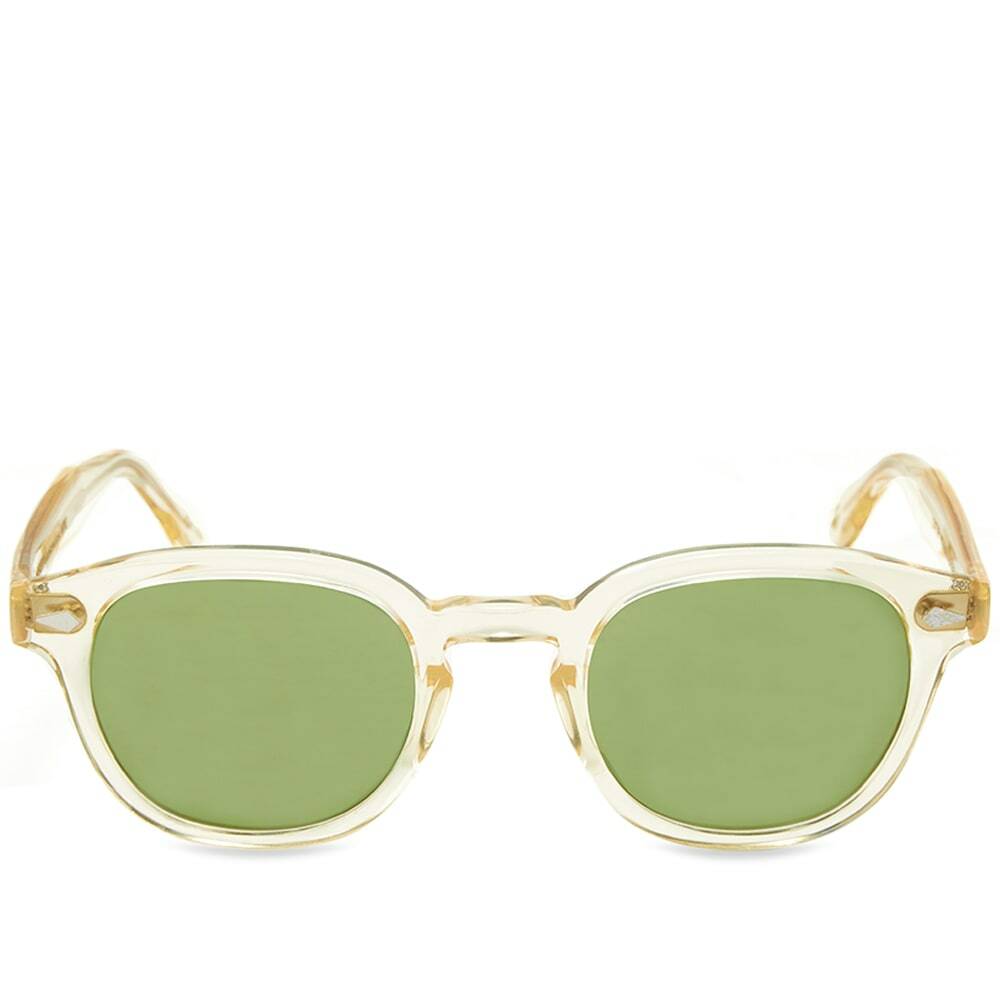 Moscot Lemtosh Sunglasses in Flesh/Caliber Green Moscot