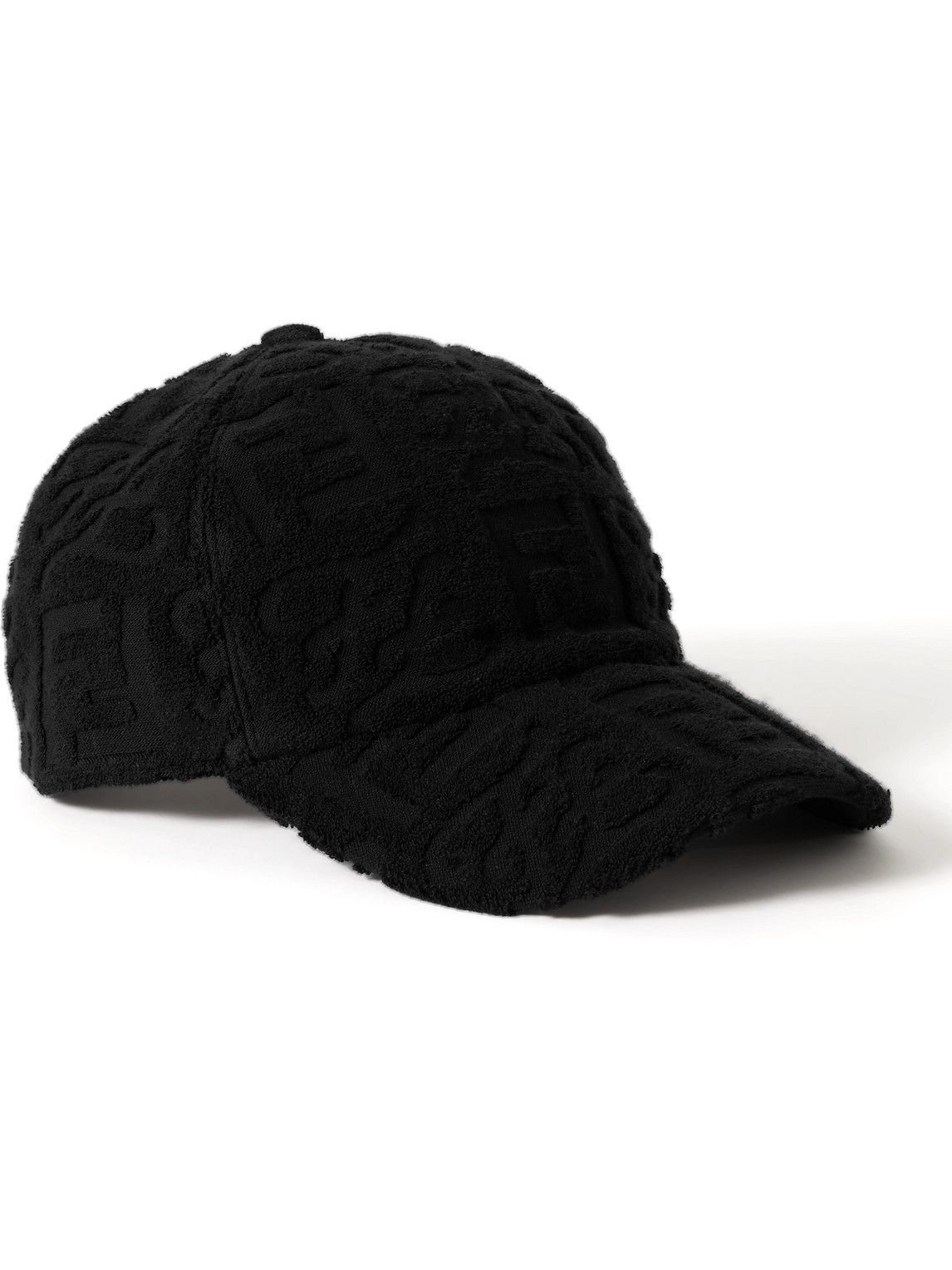 Fendi LogoJacquard CottonBlend Fleece Baseball Cap Fendi