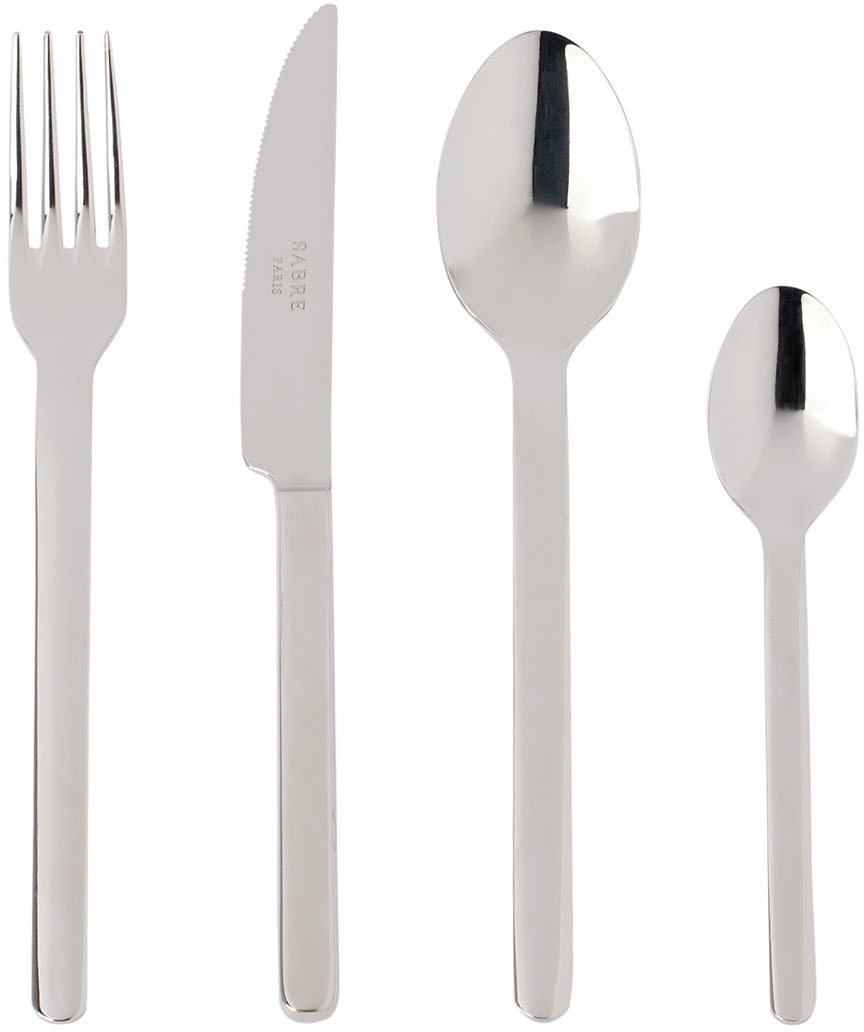 Sabre Silver Loft Flatware Set, 24 pcs Sabre