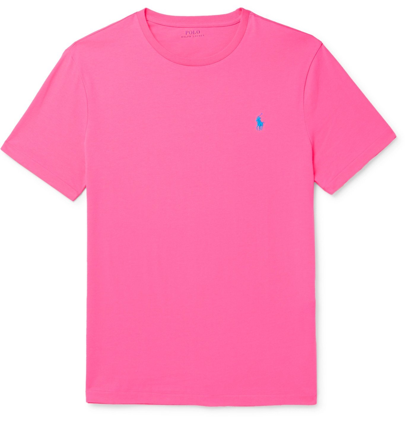 Polo Ralph Lauren - Slim-Fit Cotton-Jersey T-Shirt - Pink Polo Ralph Lauren