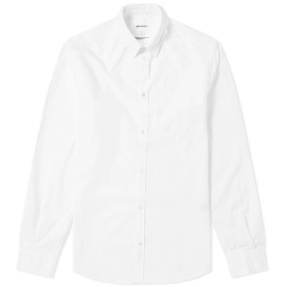 Norse Projects Anton Classic Poplin Shirt White Norse Projects