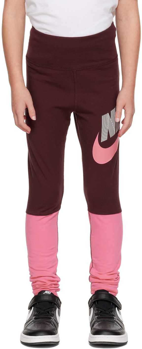 Photo: Nike Kids Pink & Burgundy Dance Leggings